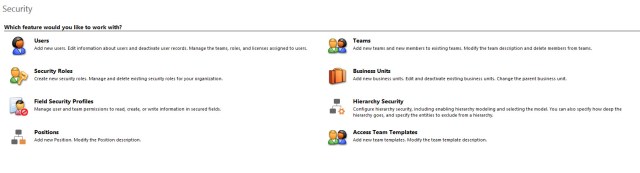Security Section Features