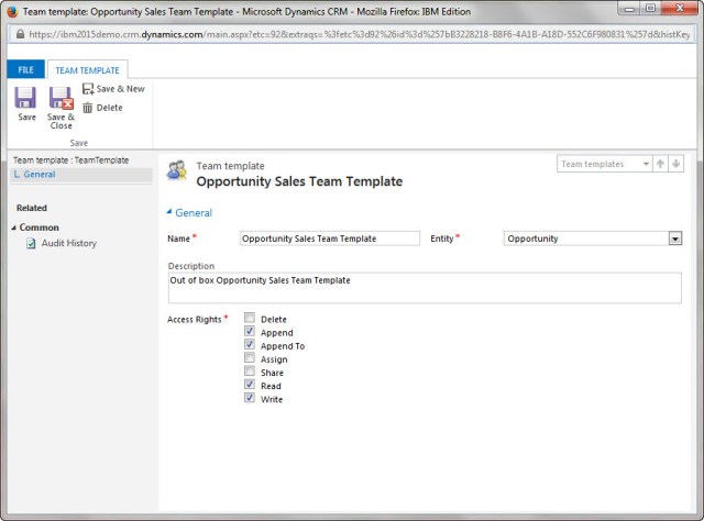 Access Templates Administration